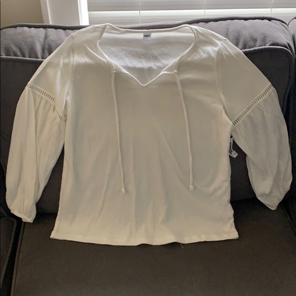 White flowy shirt